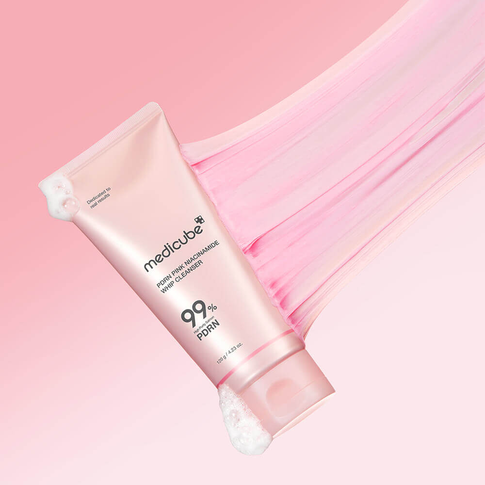 Пенка для умывания с ПДРН medicube PDRN Pink Niacinamide Whip Cleanser