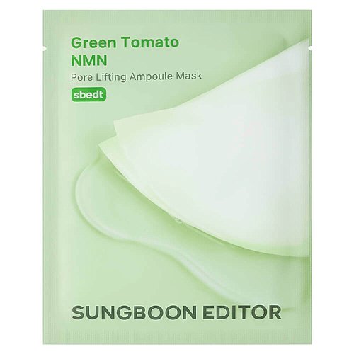 Лифтинг-маска для сужения пор Sungboon Editor Green Tomato NMN Pore Lifting Ampoule Mask