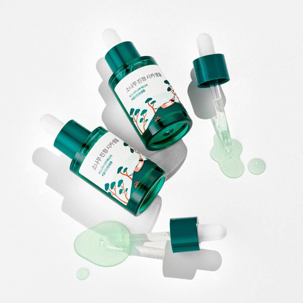 Ампула с экстрактами сосны и центеллы для проблемной кожи Round Lab Pine Calming Cica Ampoule