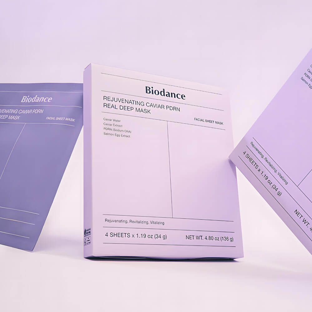 Ночная гидрогелевая маска с ПДРН и икрой Biodance Rejuvenating Caviar PDRN Real Deep Mask