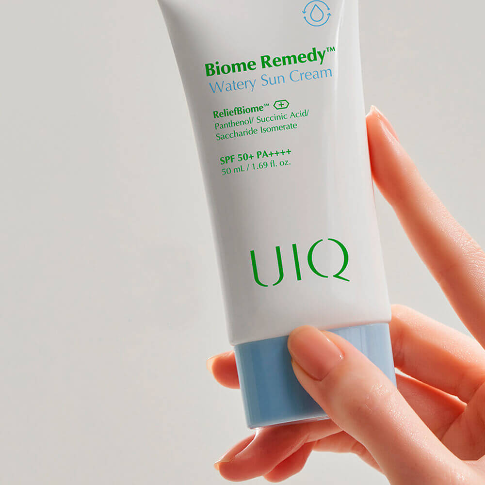 Увлажняющий санскрин с пробиотиками UIQ Biome Remedy Watery Sun Cream SPF50+ PA++++