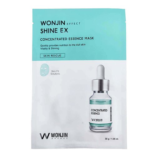 Тканевая маска-концентрат для сияния кожи Wonjin Shine EX Concentrated Essence Mask