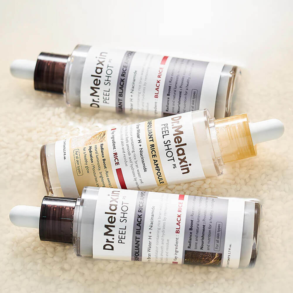 Пилинг сыворотка против чёрных точек Dr.Melaxin Peel Shot Exfoliating Black Rice Ampoule