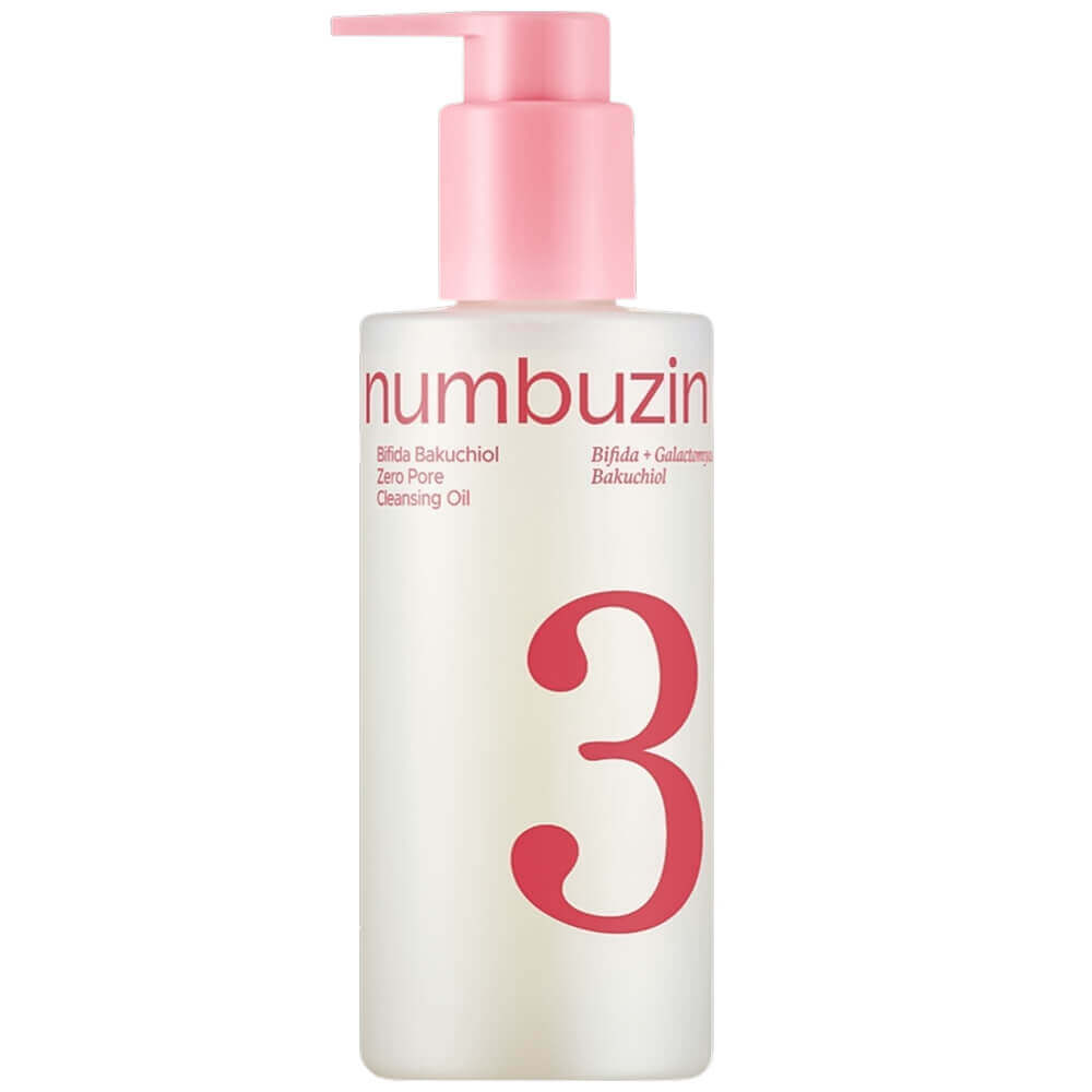 Гидрофильное масло для очищения пор numbuzin No.3 Bifida Bakuchiol Zero Pore Cleansing Oil