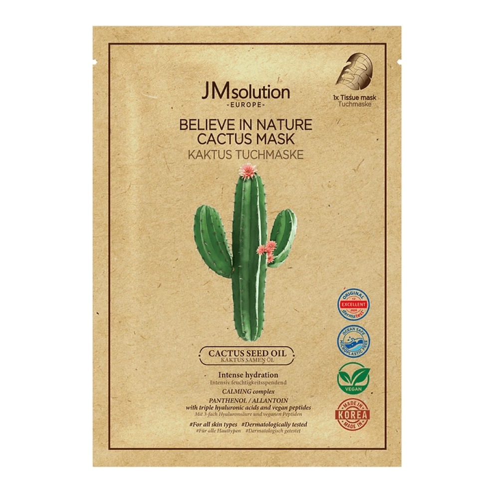 

Веганская маска с маслом кактуса JMsolution Europe Believe In Nature Cactus Mask