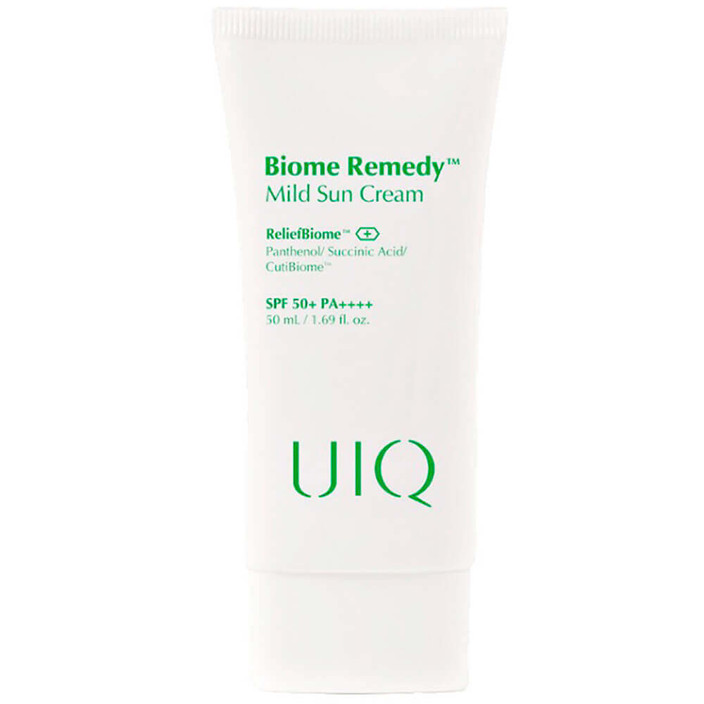 

Солнцезащитный крем UIQ, Biome Remedy Mild Sun Cream Physical Sunscreen SPF50+ PA++++