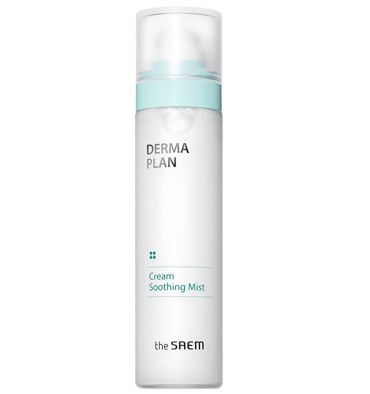 Успокаивающий крем-мист для чувствительной кожи The Saem Derma Plan Cream Soothing Mist
