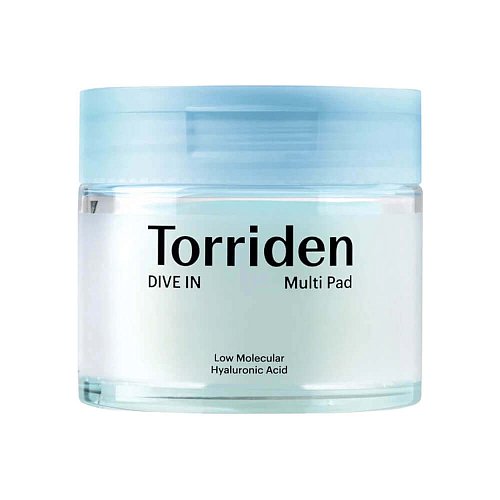 Увлажняющие многофункциональные пэды Torriden DIVE IN Low Molecular Hyaluronic Acid Multi Pad