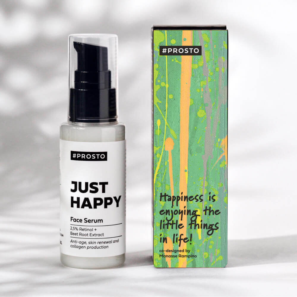 Обновляющая anti-age сыворотка с 2,5% ретинола PROSTO JUST HAPPY Face Serum