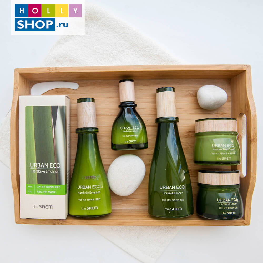 Сыворотка для лица с экстрактом новозеландского льна The Saem Urban Eco Harakeke Ampoule