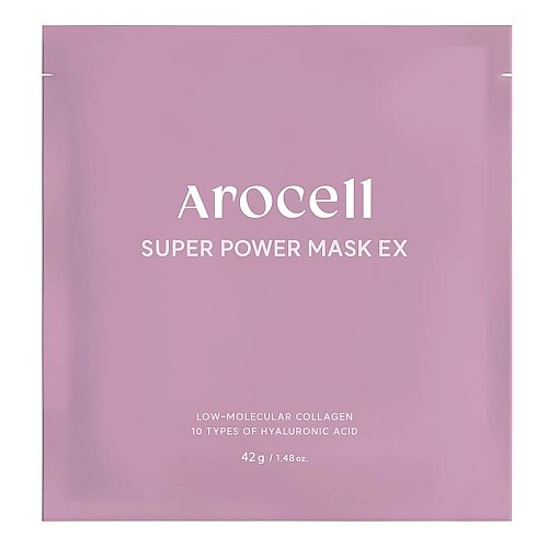 Гидрогелевая маска с коллагеном и гиалуроновой кислотой Arocell Super Power Mask EX