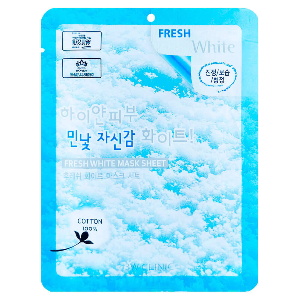 Тканевые маски 3W CLINIC Fresh Mask Sheet White