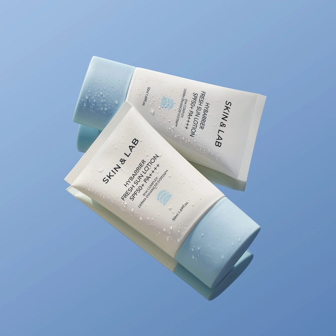 Солнцезащитный крем для сухой и чувствительной кожи SKIN&LAB Hybarrier Fresh Sun Lotion SPF 50+ PA++++