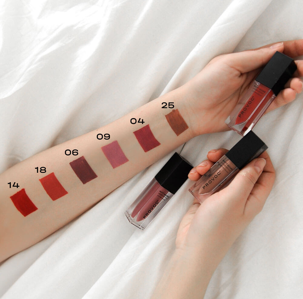 Жидкая матовая помада для губ Provoc Mattadore Liquid Lipstick