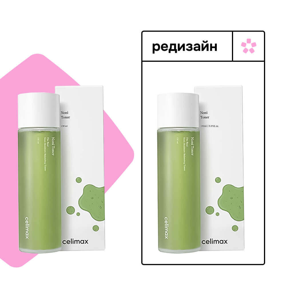 Восстанавливающий тонер с экстрактом нони Celimax The Real Noni Moisture Balancing Toner