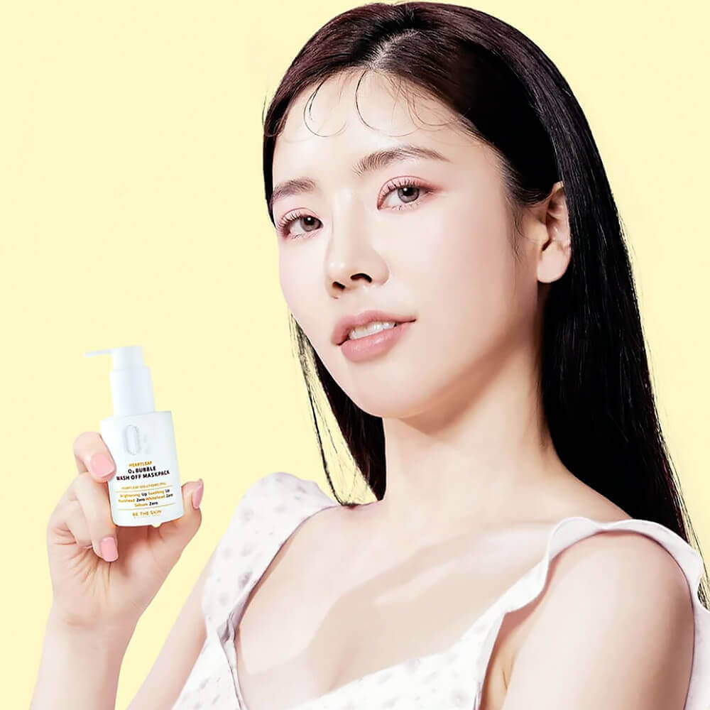 Пузырьковая маска для очищения пор Be The Skin Heartleaf 02 Bubble Wash Off Maskpack