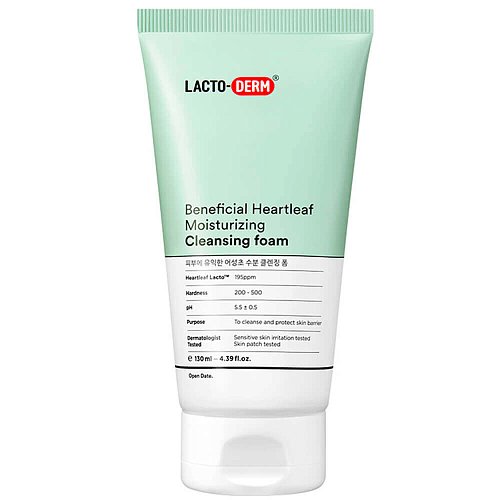 Пенка для умывания с пробиотиками LACTODERM Beneficial Heartleaf Moisturizing Cleansing Foam
