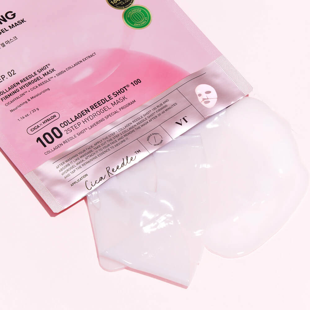 Двухфазная гидрогелевая маска с коллагеном VT Cosmetics Collagen Reedle Shot 100 2Step Hydrogel Mask