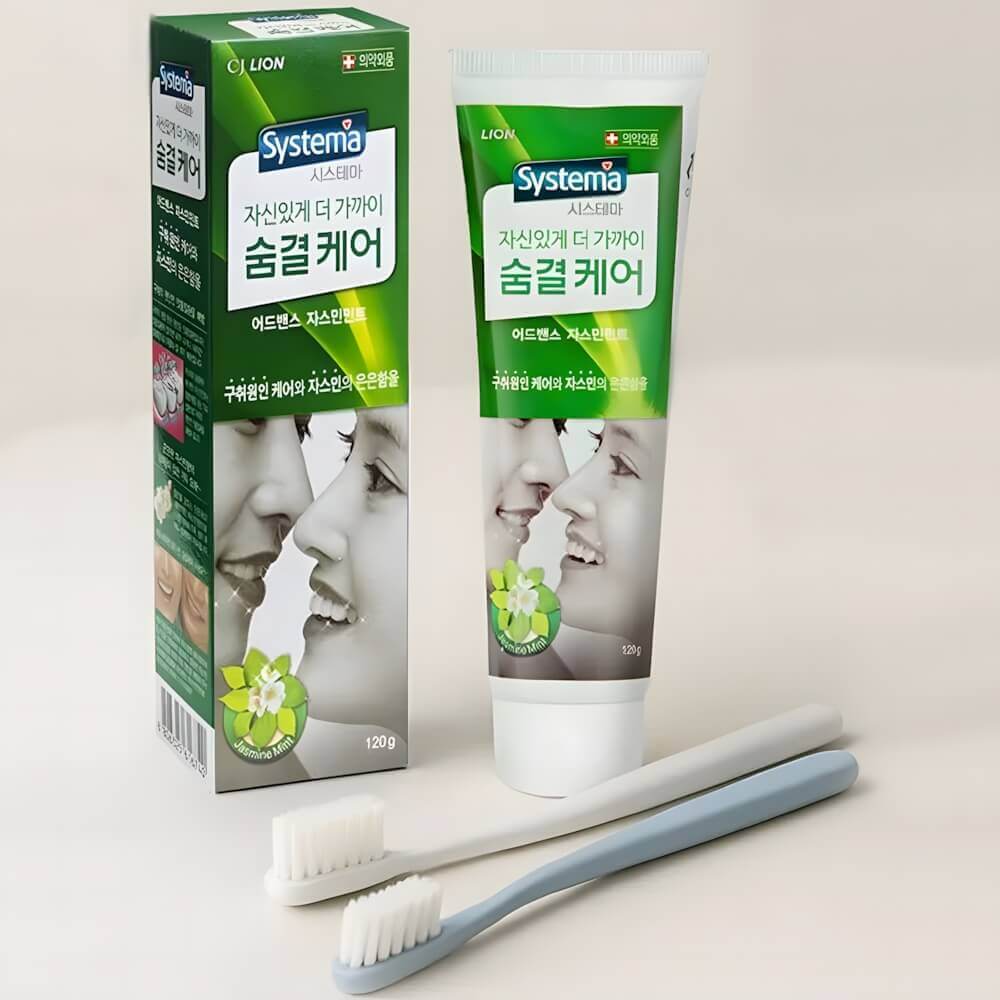 Зубная паста с ароматом жасмина и мяты LION Dentor Systema