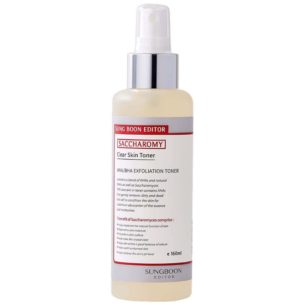 

Отшелушивающий тонер с кислотами и сахаромицетами Sungboon Editor Saccharomy Clear Skin Toner