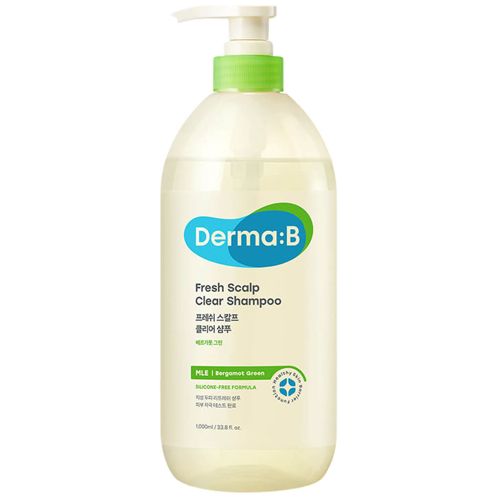 Освежающий бессульфатный шампунь Derma:B Fresh Scalp Clear Shampoo Bergamot Green