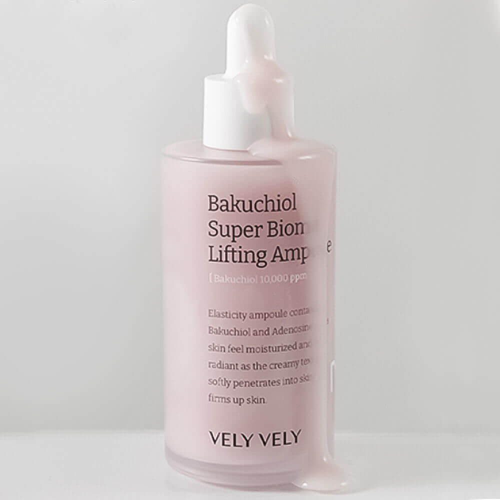 Лифтинг-сыворотка с бакучиолом и пептидами Vely Vely Bakuchiol Super Biome Lifting Ampoule