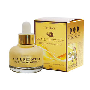 Регенерирующая сыворотка с муцином улитки Deoproce Snail Recovery Brightening Ampoule 