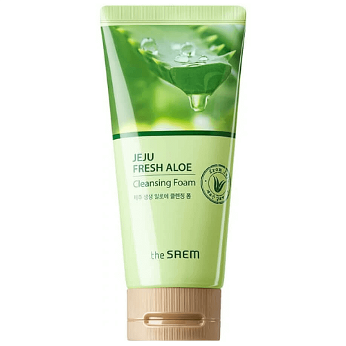 Увлажняющая пенка для умывания с алоэ The Saem Jeju Fresh Aloe Cleansing Foam