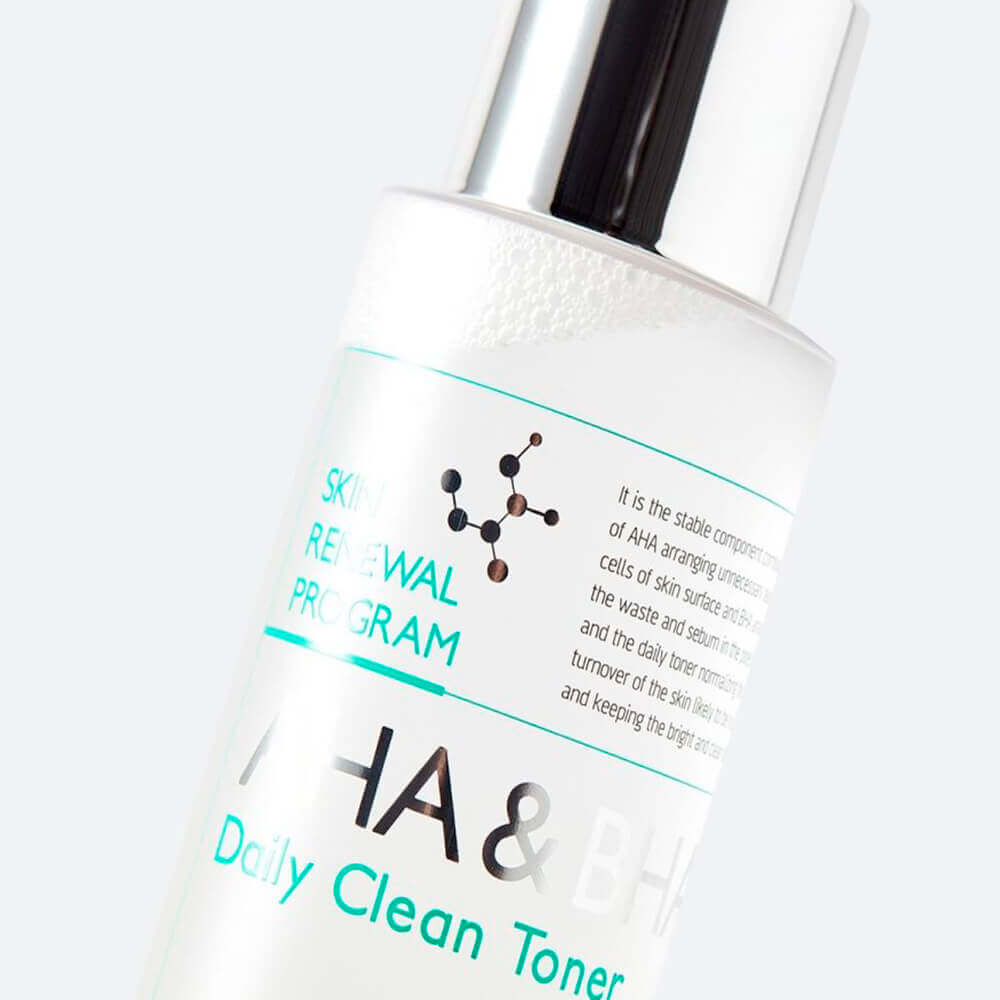 Тоник-пилинг с фруктовыми кислотами Mizon AHA & BHA Daily Clean Toner