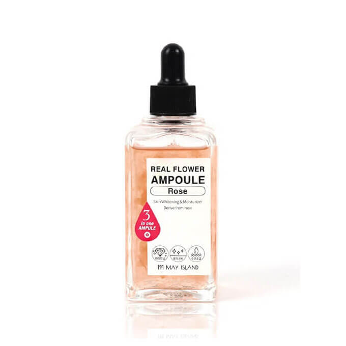 

Осветляющая ампульная сыворотка с розой May Island Real Flower Ampoule Rose