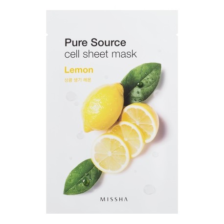 Тканевые маски Missha Pure Source Cell Sheet Mask Lemon - Лимон