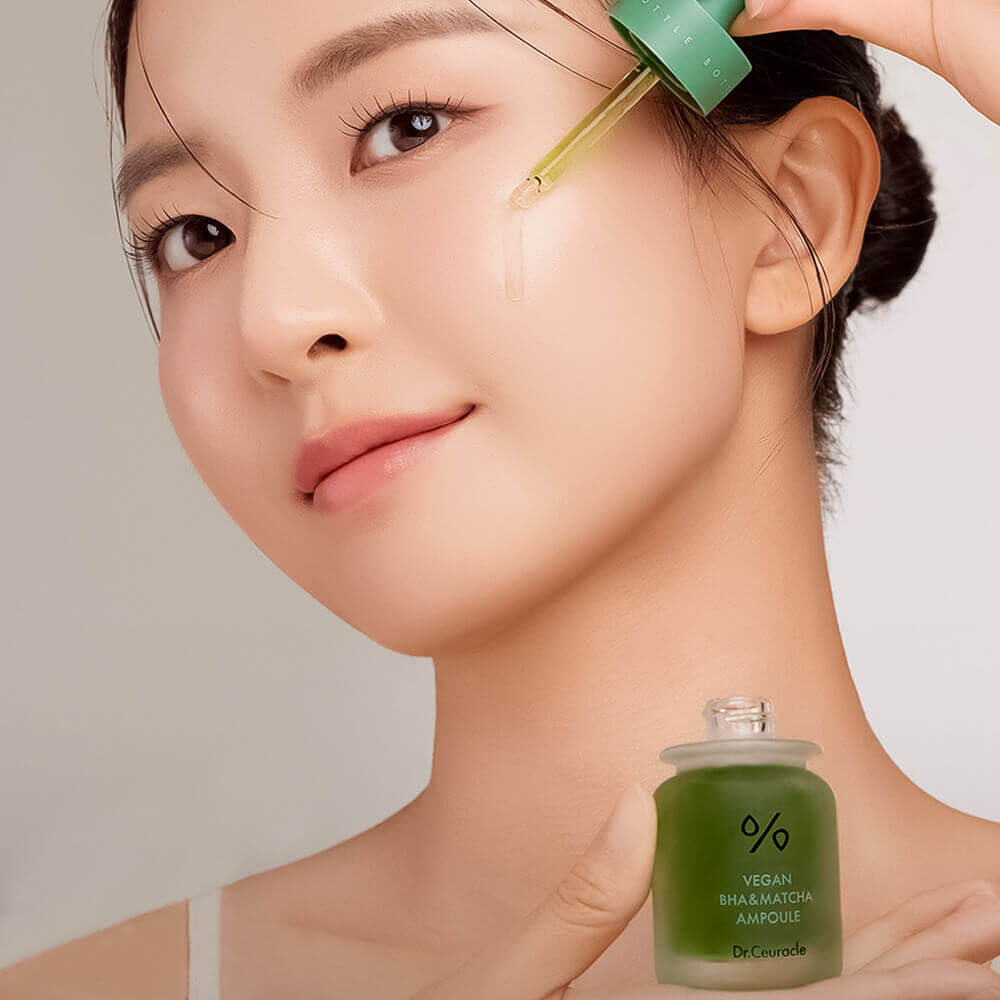 Себорегулирующая ампула с BHA и матчей Dr.Ceuracle Vegan BHA & Matcha Ampoule