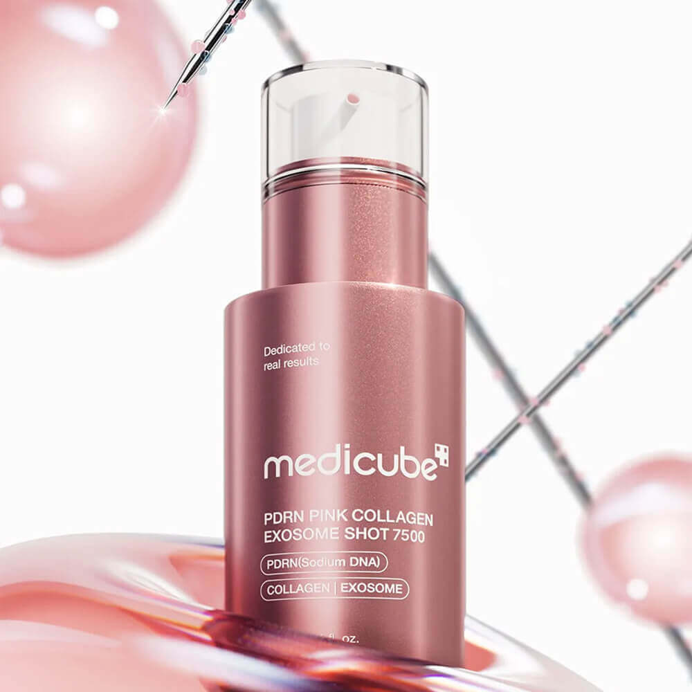 Интенсивная омолаживающая ампула с микроиглами medicube PDRN Pink Collagen Exosome Shot Serum 7500