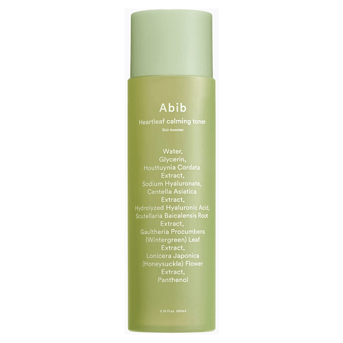 Успокаивающий тонер-бустер с экстрактом хауттюйнии Abib Heartleaf Calming Toner Skin Booster