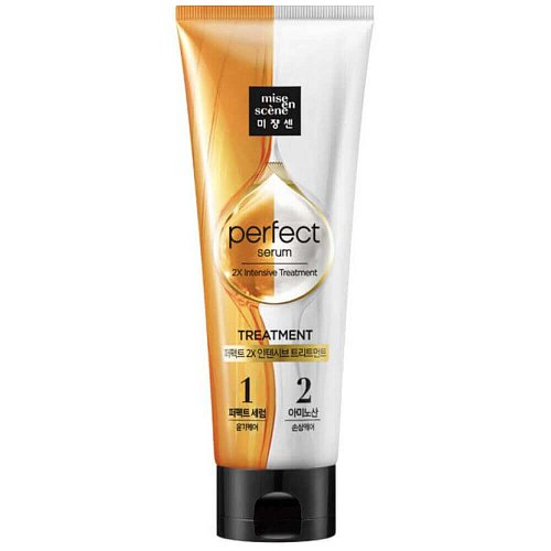 Питательная маска для волос с двойным эффектом Mise En Scene Perf 2x Intensive Treatment