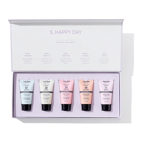 Набор парфюмированных кремов для рук W.Dressroom Perfume Hand Cream Special Set (Happy Day)