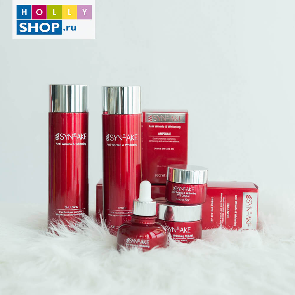 Антивозрастная пептидная сыворотка Secret Key Syn-Ake Anti Wrinkle Whitening Ampoule