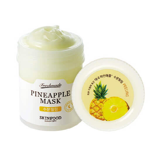 Серия масок с фруктовыми экстрактами Skinfood Freshmade Mask - Pineapple - Маска-пилинг с экстрактом ананаса