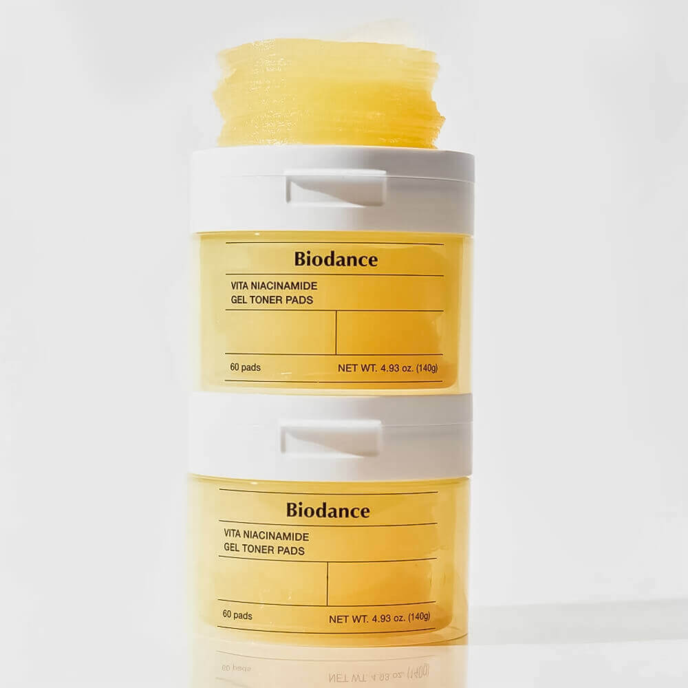 Осветляющие пэды с ниацинамидом для сияния кожи Biodance Vita Niacinamide Gel Toner Pad