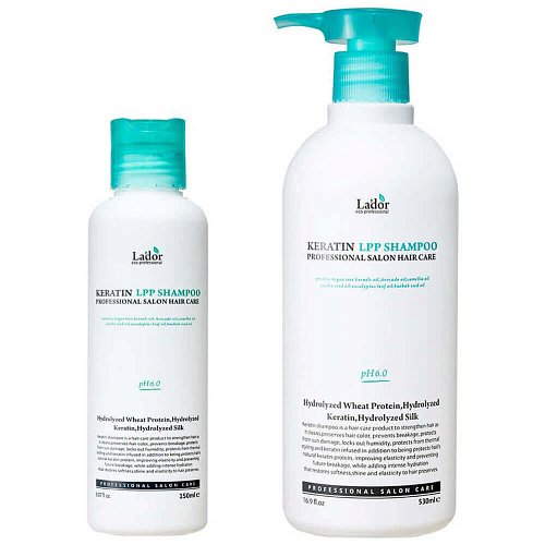 Бессульфатный протеиновый шампунь Lador Keratin LPP Shampoo
