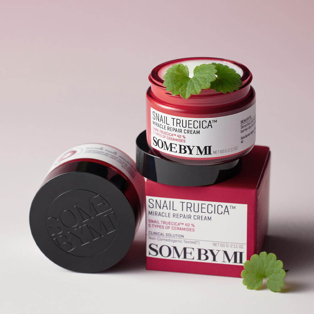 Восстанавливающий крем с муцином чёрной улитки Some By Mi Snail Truecica Miracle Repair Cream