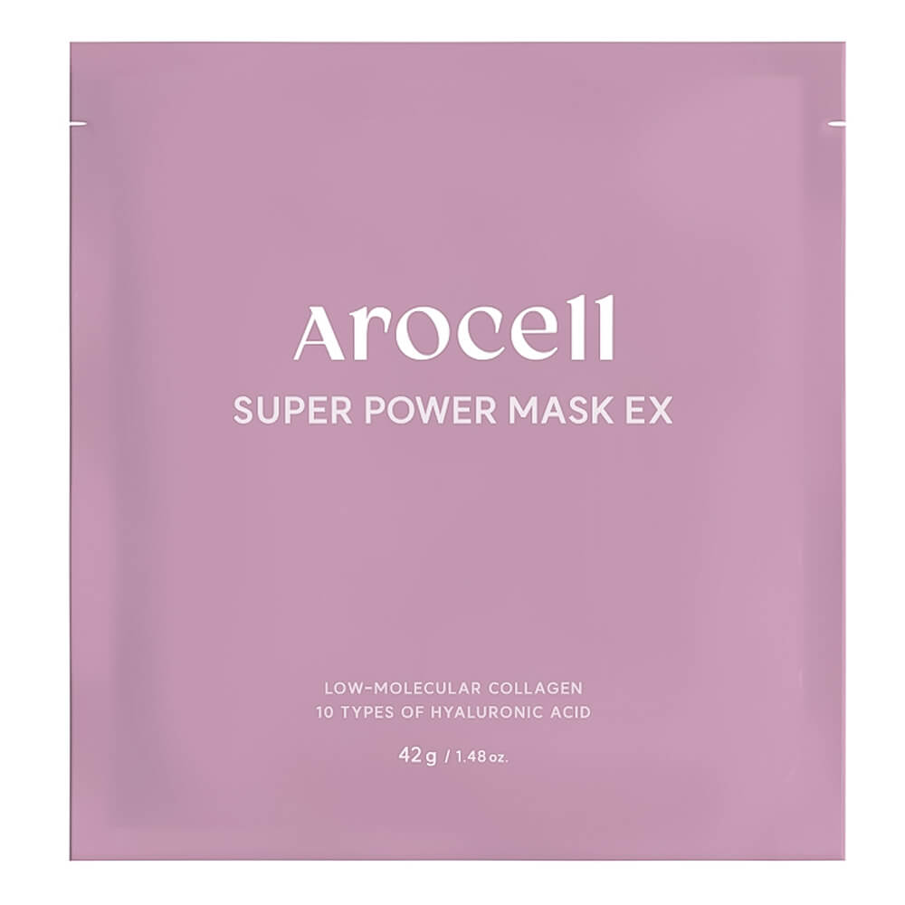 

Гидрогелевая маска с коллагеном и гиалуроновой кислотой Arocell Super Power Mask EX
