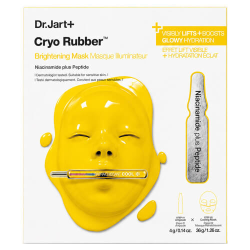 Гидрогелевая осветляющая маска Dr.Jart+ Cryo Rubber Brightening Mask Niacinamide Plus Peptide