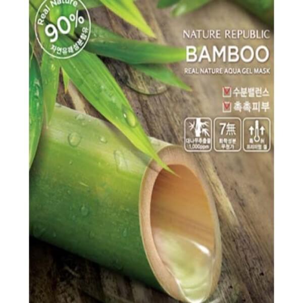 Тканевые маски для лица с органическими экстрактами Nature Republic Real Nature Mask Sheet - С бамбуком (Bamboo)