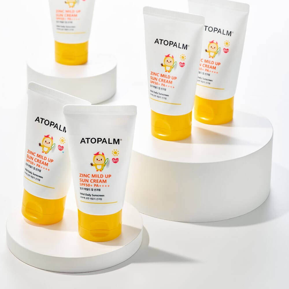 Минеральный солнцезащитный крем для детей Atopalm Zinc Mild Up Sun Cream SPF50+ PA++++