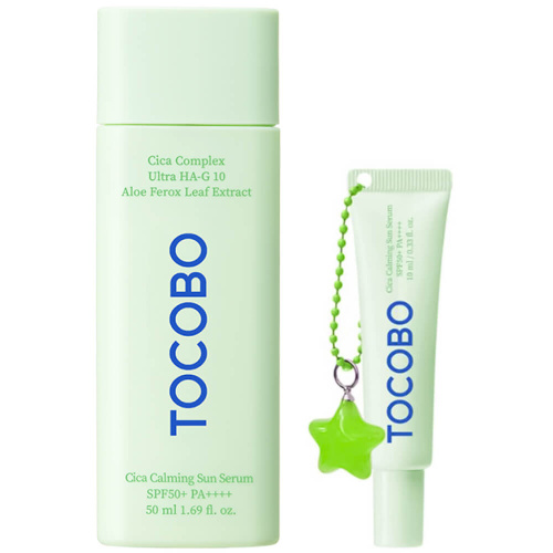 Успокаивающая солнцезащитная сыворотка Tocobo Cica Calming Sun Serum SPF50+ PA++++