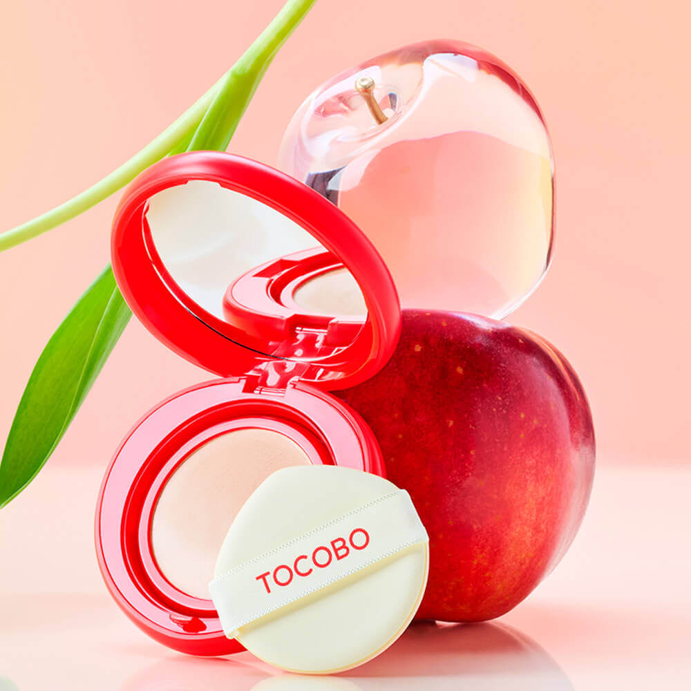 Кушон с натуральным сияющим финишем Tocobo Apple Dewy Fit Cushion SPF50+ PA++++