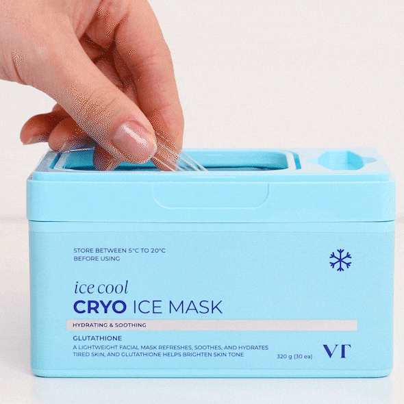 Набор охлаждающих тканевых масок с глутатионом VT Cosmetics Cryo Ice Mask