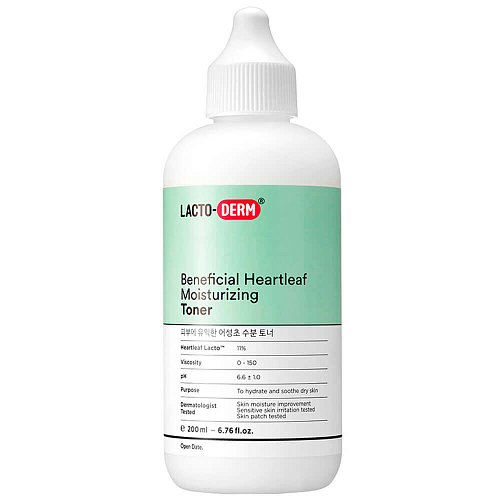 Успокаивающий тонер с пробиотиками и хауттюйнией LACTODERM Beneficial Heartleaf Moisturizing Toner