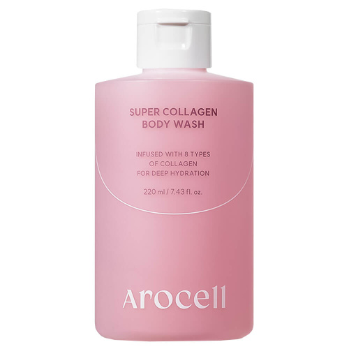 Увлажняющий гель для душа с коллагеном и ПДРН Arocell Super Collagen Body Wash